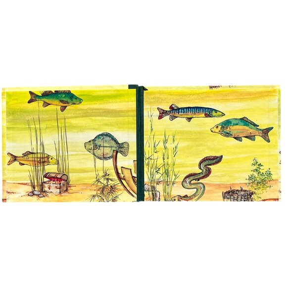 Vintage La Peche Au Tresor Tic Et Patte French Fishing Game Wooden Magnet - Picture 5 of 5